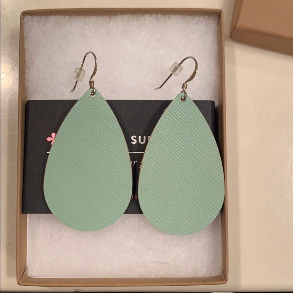 Nickel & Suede earrings